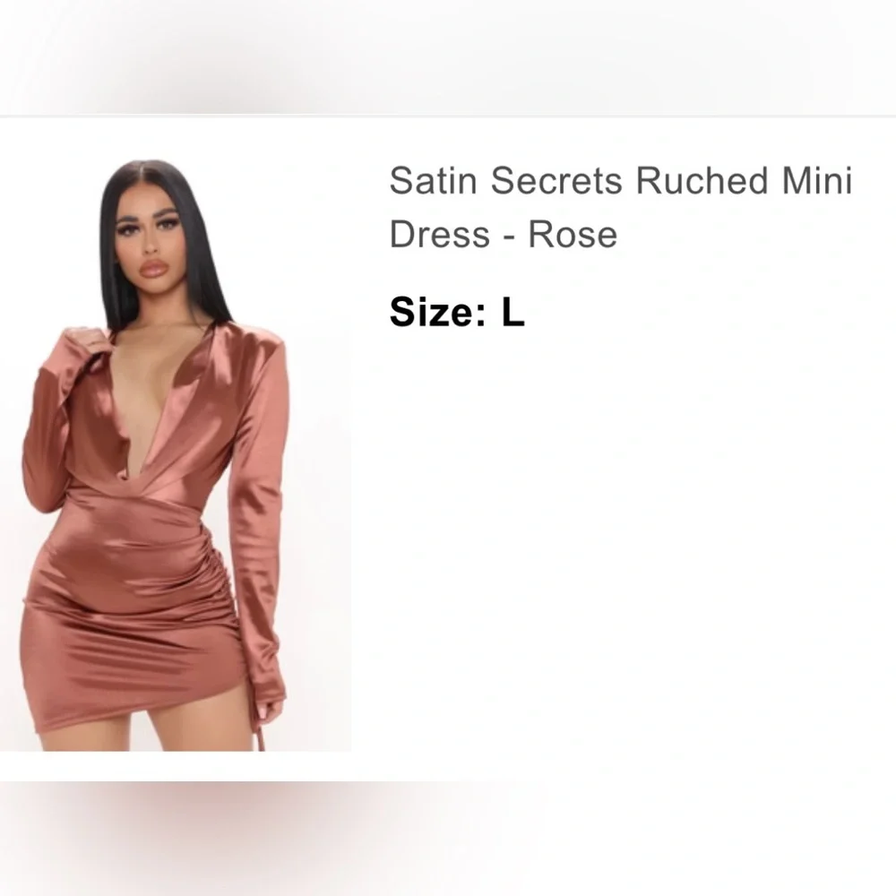 Satin Secrets Ruched Mini - Picture 1 of 1
